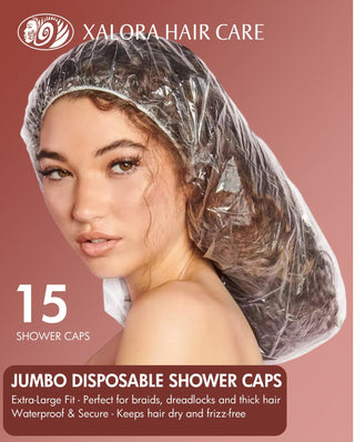 Xalora Jumbo Disposable Shower Caps