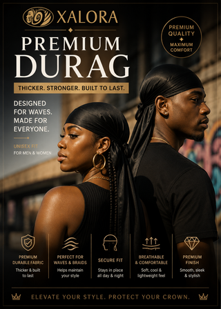 Xalora Premium Black Durag